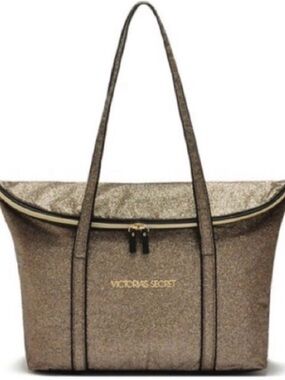 Victoria’s Secret Glitter Gold Tote